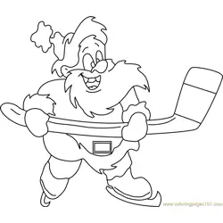 Santa Ice Hockey