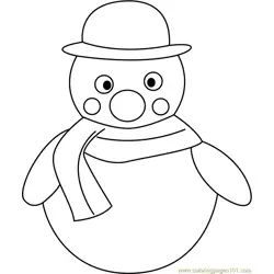 Snowman Free Coloring Page for Kids