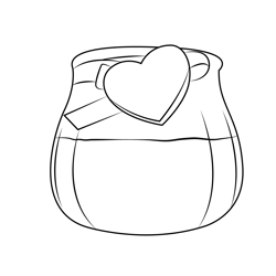 Decorative Candle Free Coloring Page for Kids