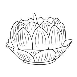 Lotus Candle Free Coloring Page for Kids