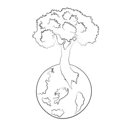 Earthday Shutterstock Free Coloring Page for Kids