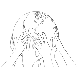 Help The Earth Free Coloring Page for Kids