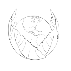 Special Earth Day Free Coloring Page for Kids