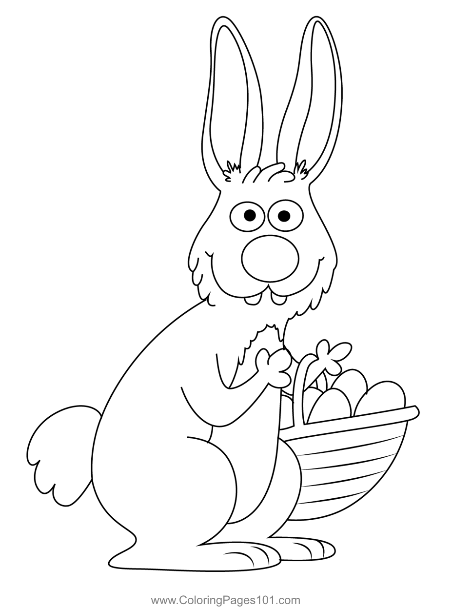 Big Bunny With Easter Eggs
