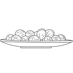 Colorful Easter Eggs Free Coloring Page for Kids