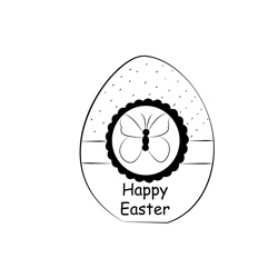 Easter Cards Free Coloring Page for Kids