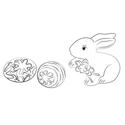 Easter Day Egg Pictures Free Coloring Page for Kids