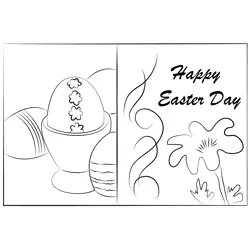 Easter Training Free Coloring Page for Kids