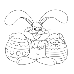 Have A Wonderful Easter Free Coloring Page for Kids