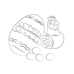 Paques Au Ridin Free Coloring Page for Kids