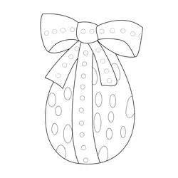The Easter Egg Free Coloring Page for Kids