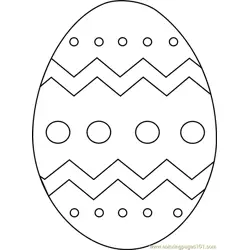 Easter Egg Free Coloring Page for Kids