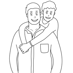 Father And Son Coloring Pages for Kids - Download Father And Son ...