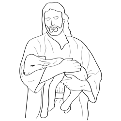 Jesus Free Coloring Page for Kids
