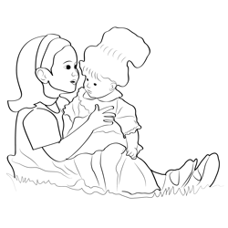 A Special Friendship Free Coloring Page for Kids