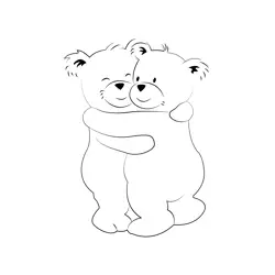 Friendship Greeting Card Free Coloring Page for Kids