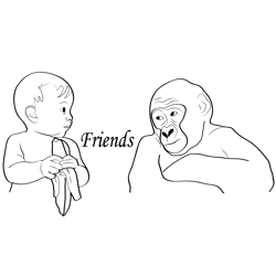 Quote About Friendship Free Coloring Page for Kids