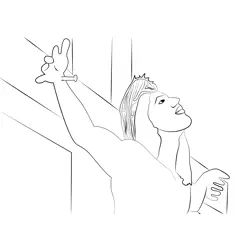 Creative Jesus On Cross Free Coloring Page for Kids