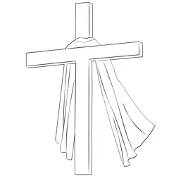 Easter Good Friday Free Coloring Page for Kids