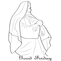 Good Friday The World Changed Free Coloring Page for Kids