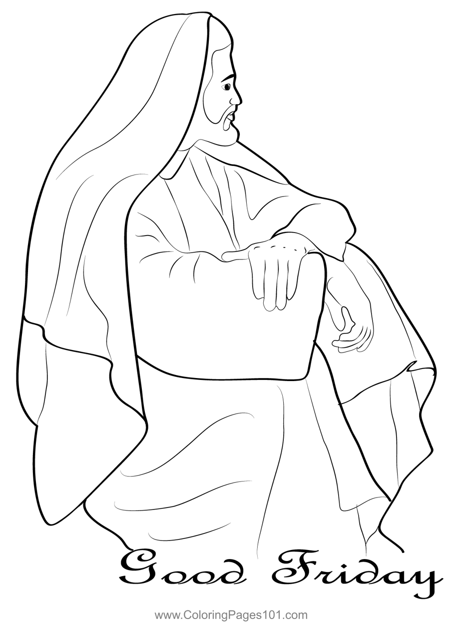Good Friday The World Changed Coloring Page for Kids - Free Good Friday