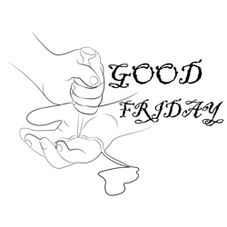Good Friday Whises Free Coloring Page for Kids