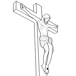 Good Friday Wishes Messages Free Coloring Page for Kids