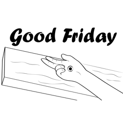 Good Friday Free Coloring Page for Kids