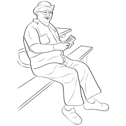Celeibrate Grandparents Day Free Coloring Page for Kids