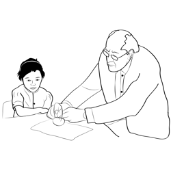 Grandparent 2 Free Coloring Page for Kids