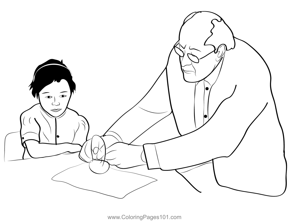 Grandparent 2 Coloring Page for Kids - Free Grandparents' Day Printable ...