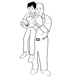 Grandparent 3 Free Coloring Page for Kids