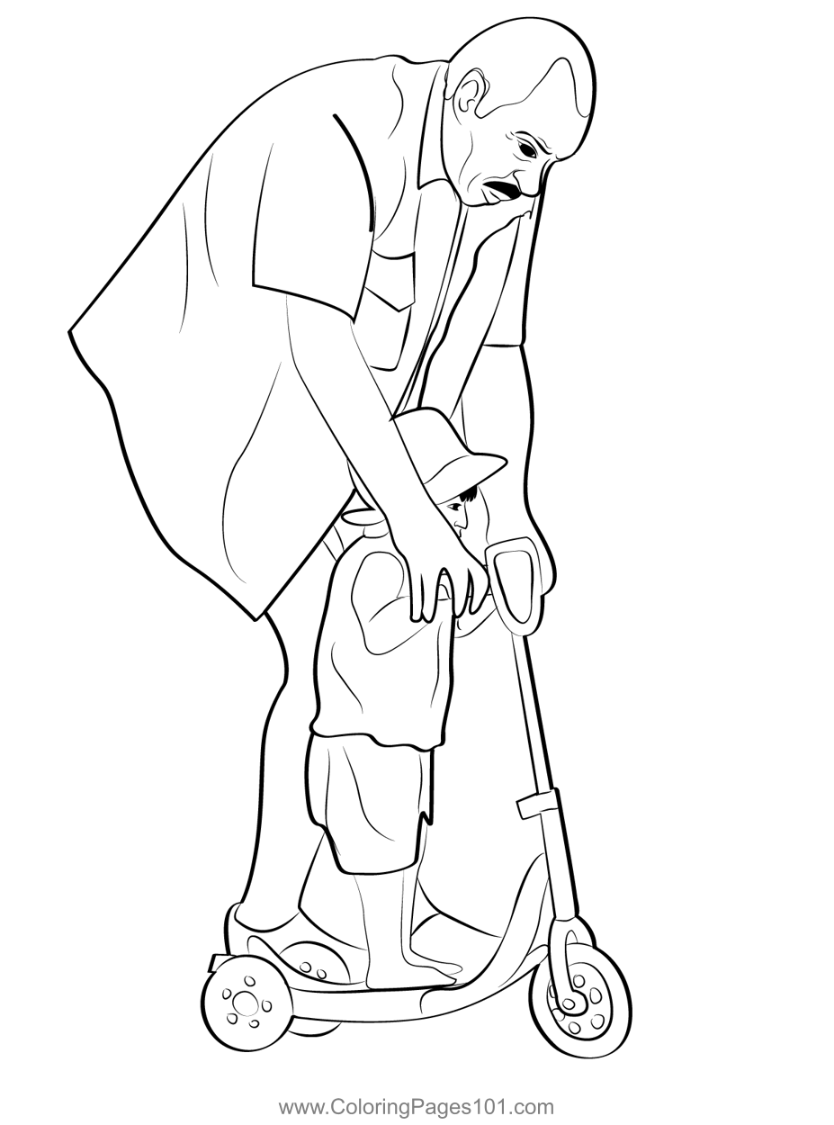 Grandparents Day Coloring Page for Kids - Free Grandparents' Day