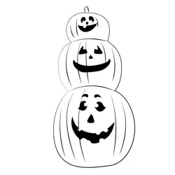 3idiots Pumpkin Free Coloring Page for Kids