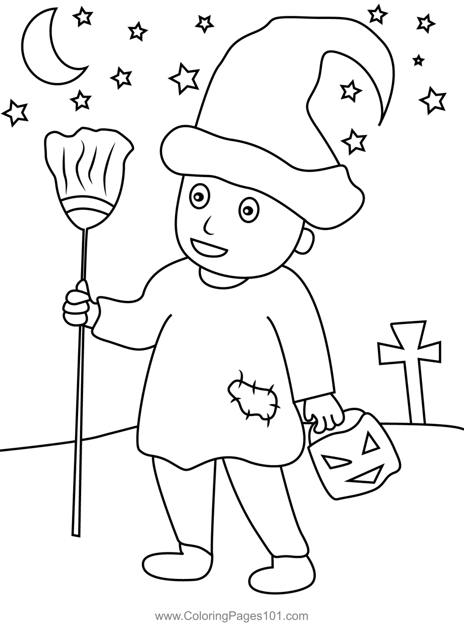 Boy With Halloween Costume