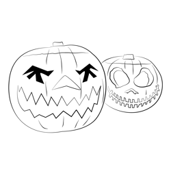 Halloween Pumpkin Patterns Free Coloring Page for Kids