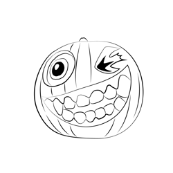 Halloween Pumpkins Free Coloring Page for Kids