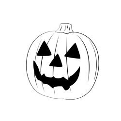Horrible Pumpkins Free Coloring Page for Kids