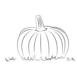 Pumpinks In Grass Free Coloring Page for Kids