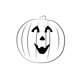 Pumpkin Free Coloring Page for Kids