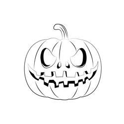 Pumpkin Fat Free Coloring Page for Kids