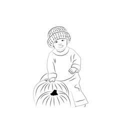 Pumpkin Patch Free Coloring Page for Kids