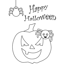 Pumpkin Eating Pumpkin Free Coloring Page for Kids
