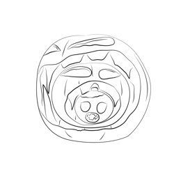 Pumpkins In Small Pumpkins Free Coloring Page for Kids