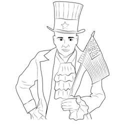 Usa Free Coloring Page for Kids