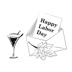 Labor Day Messaging Free Coloring Page for Kids