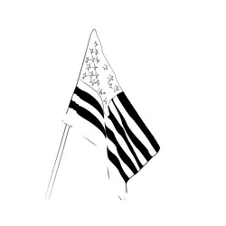 Memorial Day Flag Free Coloring Page for Kids
