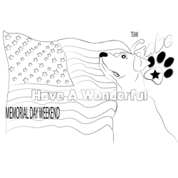 Wonderful Memorial Day Free Coloring Page for Kids