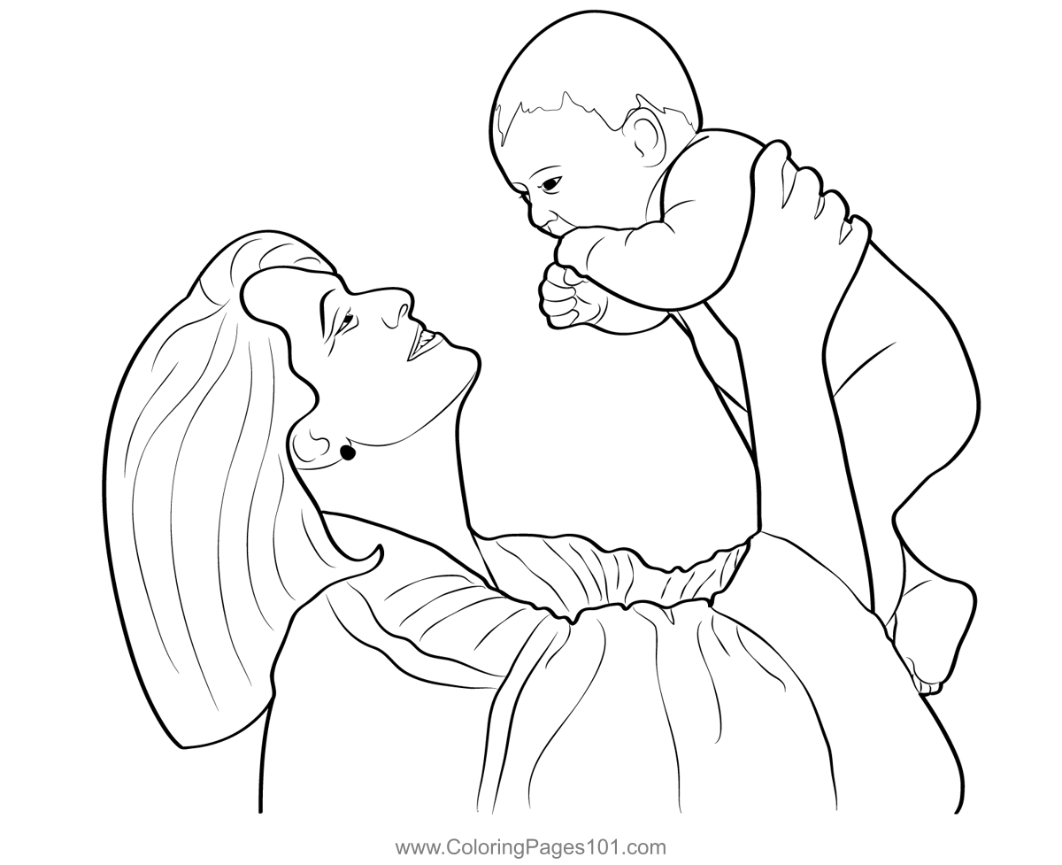 Cute Happy Mother S Day Coloring Page For Kids Free Mother S Day Cute Happy Mother S Day Coloring Page For Kids Free Mother S Day