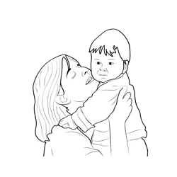 Wish Mothers Day Free Coloring Page for Kids